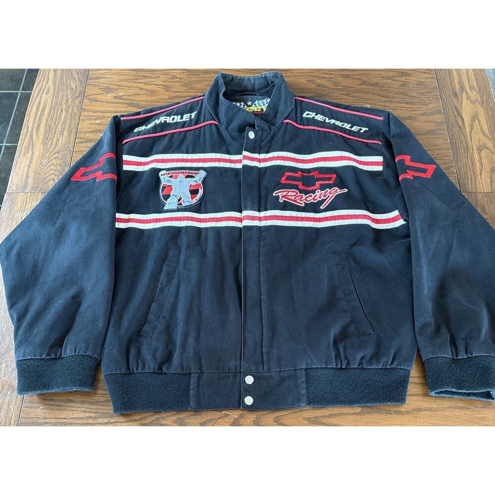 Vintage Chevrolet NASCAR Racing Jacket The Monster Mile Size Medium